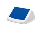 DURABLE Abfalleimer DURABIN FLIP VEH2012036 32x59x36cm weiß/blau
