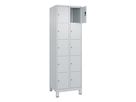C+P Fächerschrank CLASSIC, Füße 1950x600x500mm, 7035, 2x5 Fächer