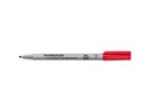Folienstift Lumocolor B rot non-permanent breit