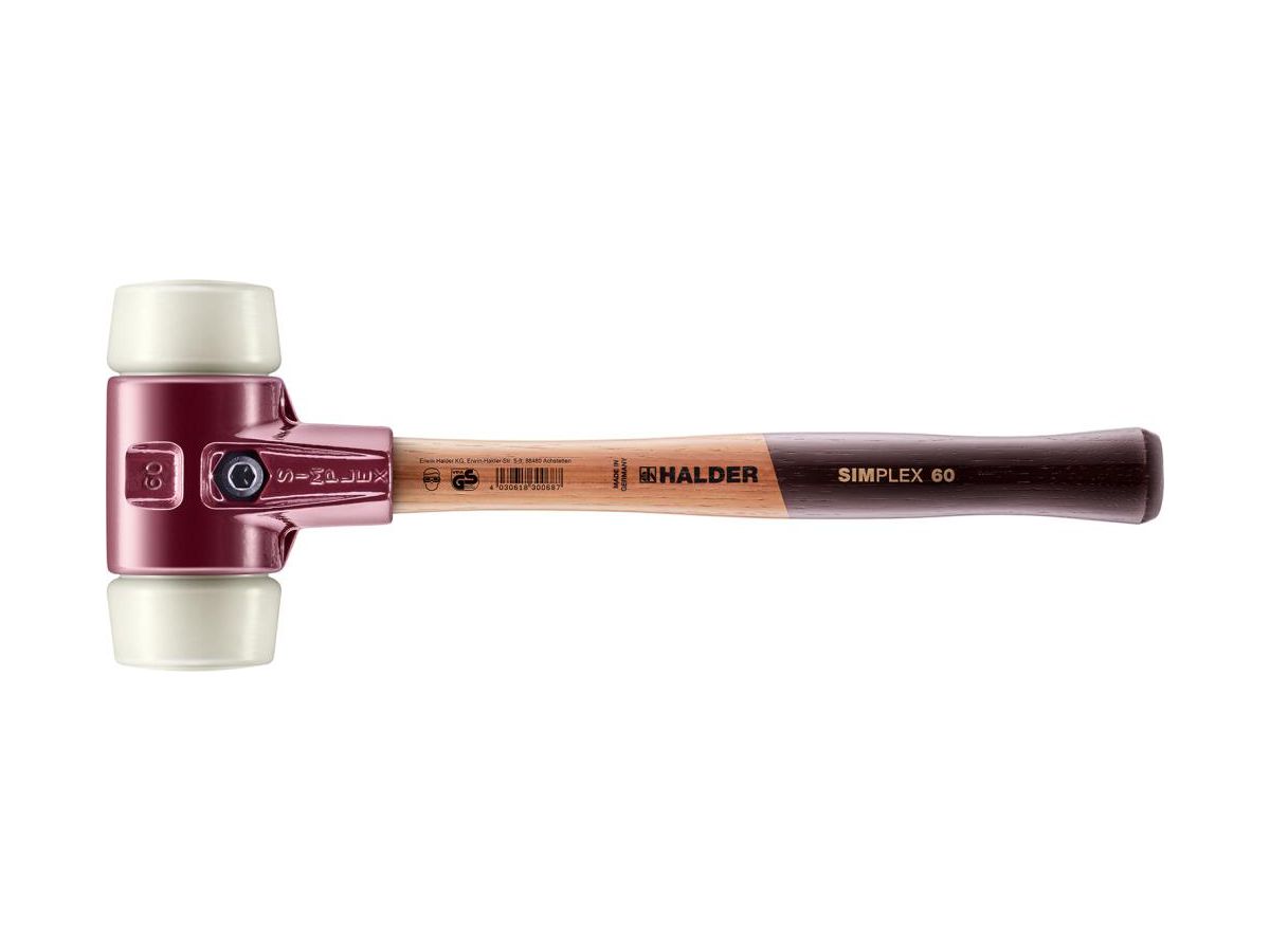 Kunststof hamer SIMPLEX nylon 60mm HALDE R