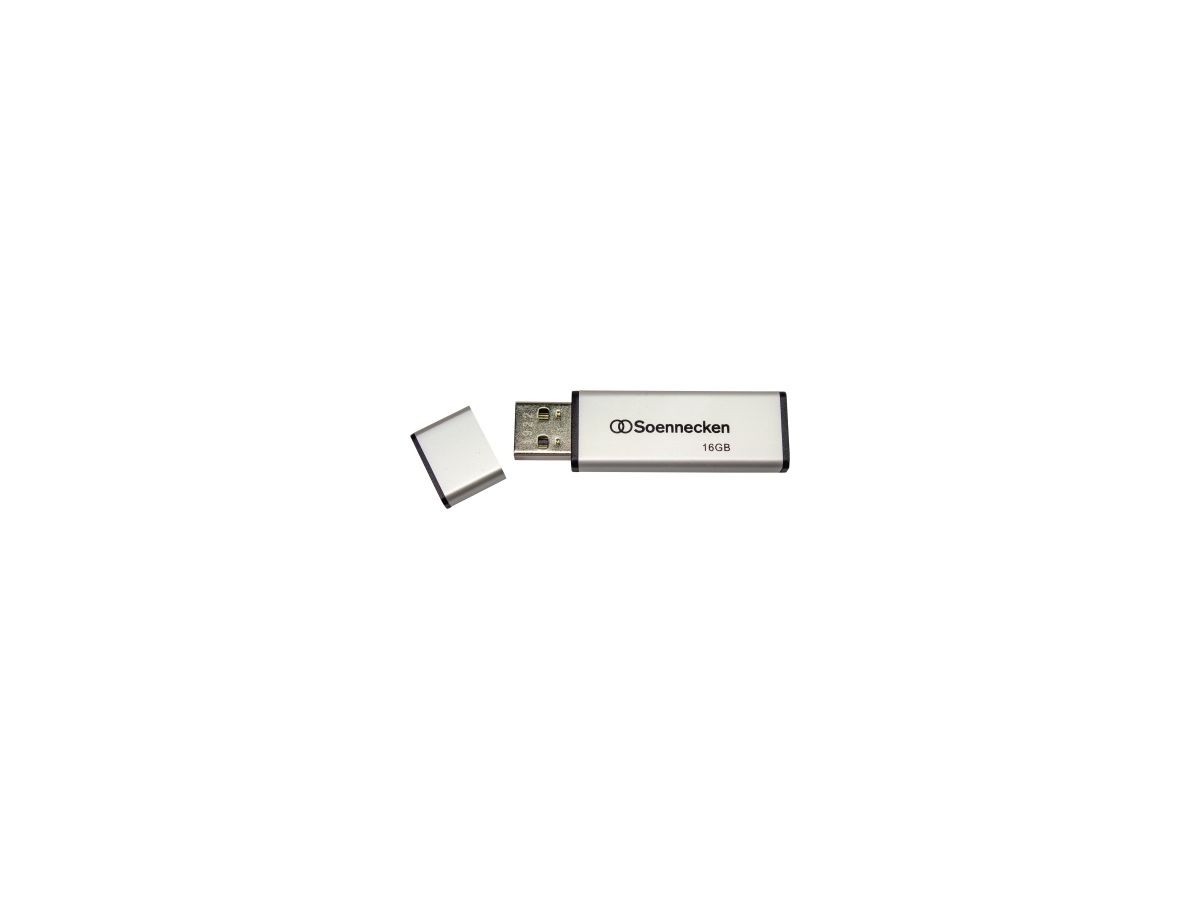 Soennecken USB-Stick 71613 2.0 16GB schwarz/silber