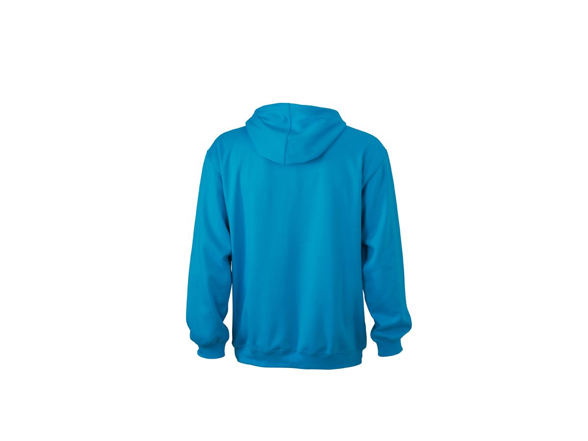 JN Hooded Sweat JN047 80%BW/20%PES, turquoise, Größe L