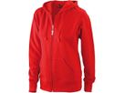 JN Ladies Hooded Jacket JN053 80%BW/20%PES, red, Größe 2XL