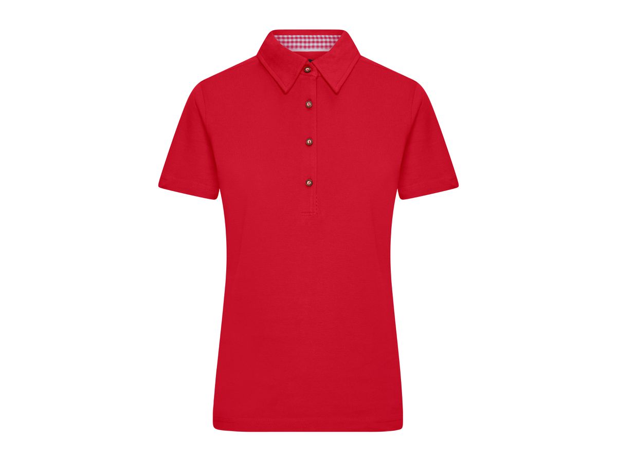 JN Ladies' Traditional Polo JN715 red/red-white, Größe S