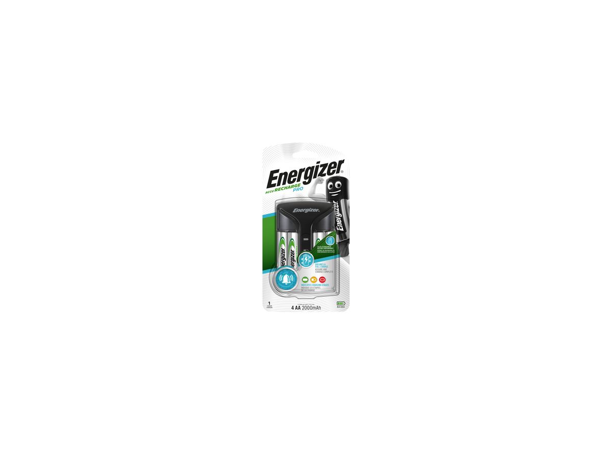 Energizer Akkuladegerät Pro Charger 639837 +4x2400mAh