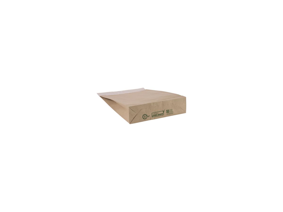 flexiPAK Faltenbeutel 2FVMF001202 Graspapier 250x50x353+50mm 250St.