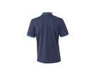 JN Mens Polo JN702 100%PES, navy/aqua, Größe XL