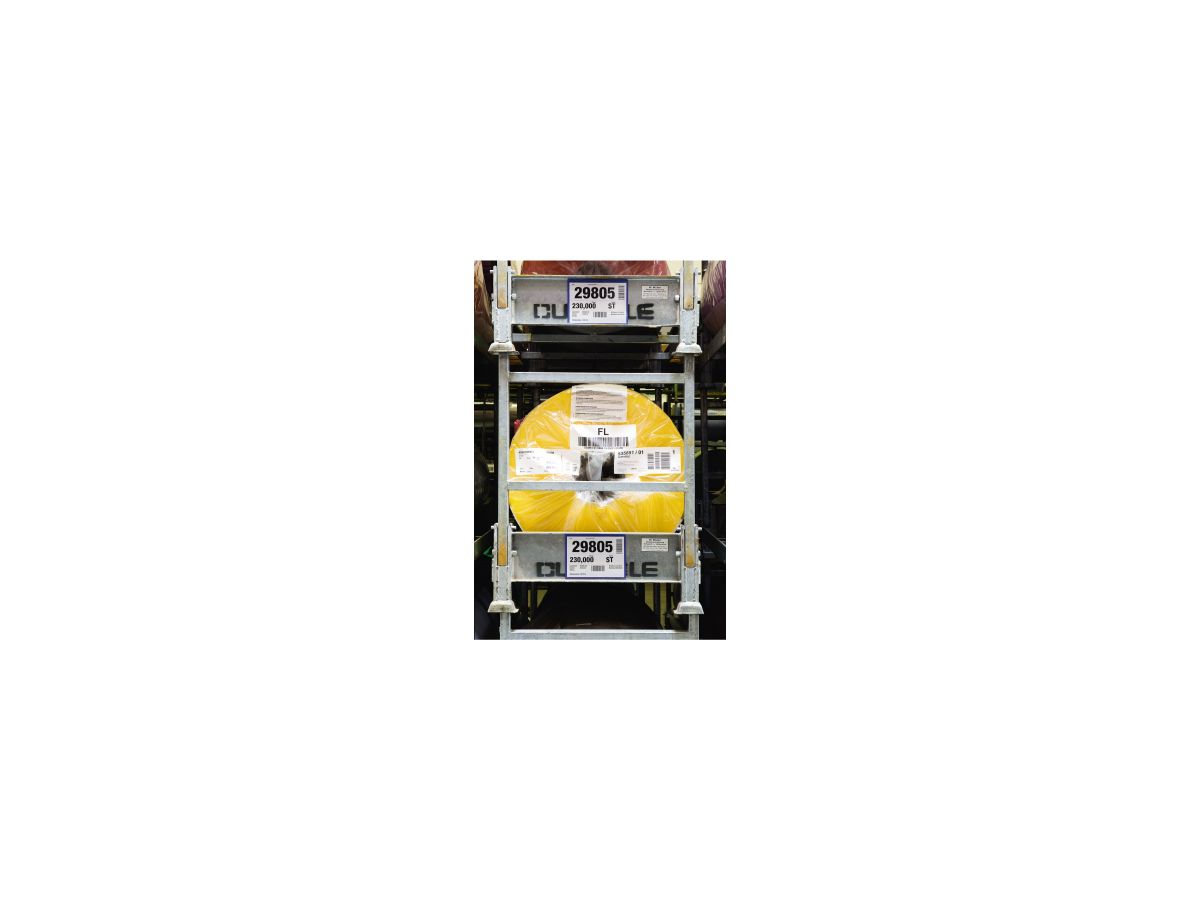 DURABLE Kennzeichnungstasche 174307 magnet. A5 quer d.bl 50 St./Pack.
