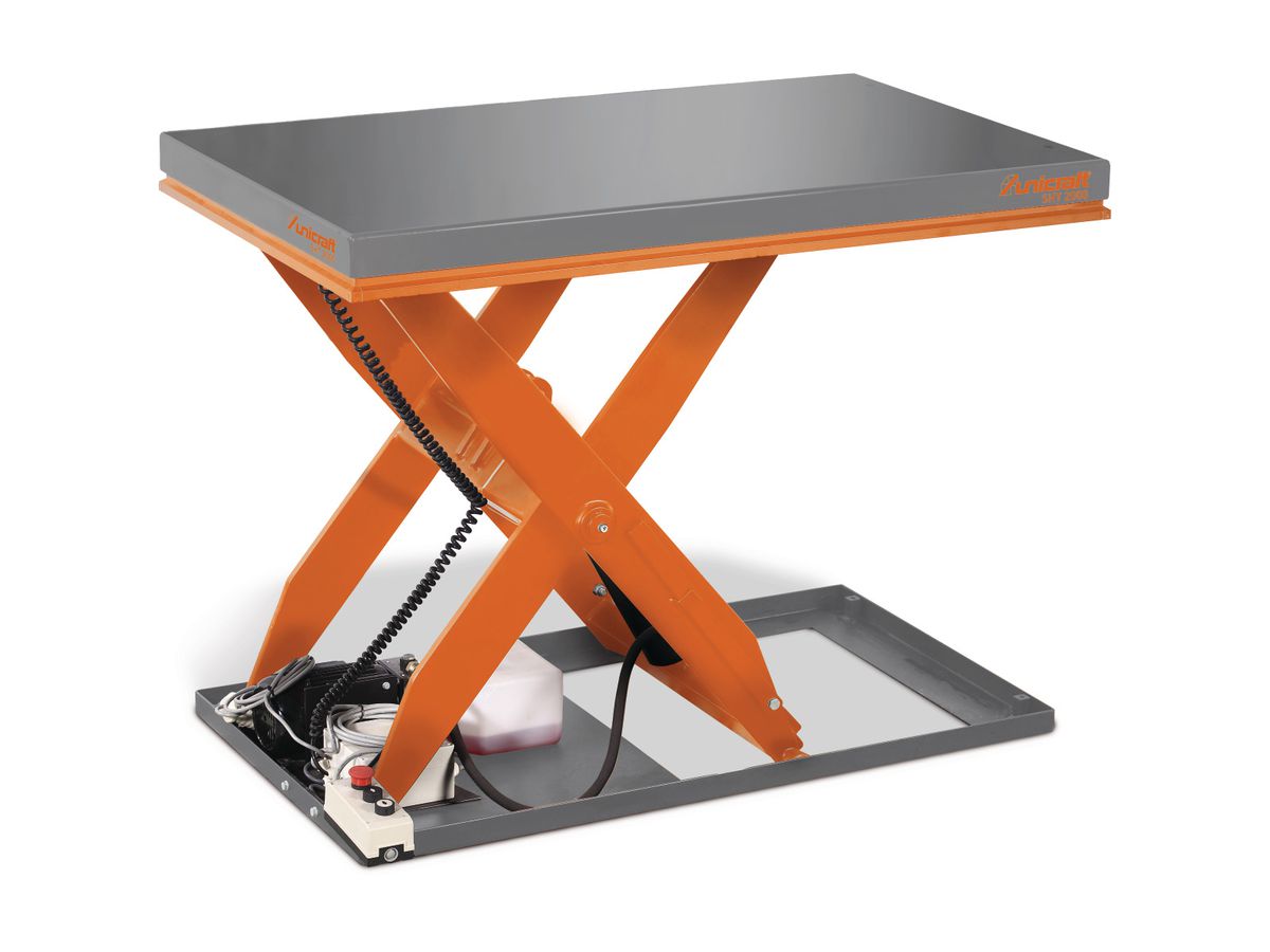 Hydraulischer Kompakt-Scherenhubtisch SHT2000   1300x800mm  2 to