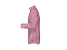 JN Mens Checked Shirt JN617 100% BW, bordeaux/white, Größe M