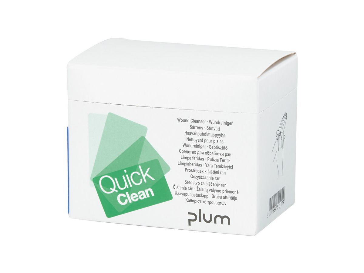 PLUM Wundreiniger QuickClean Box 20 Stück