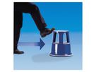 Rollhocker Metall blau