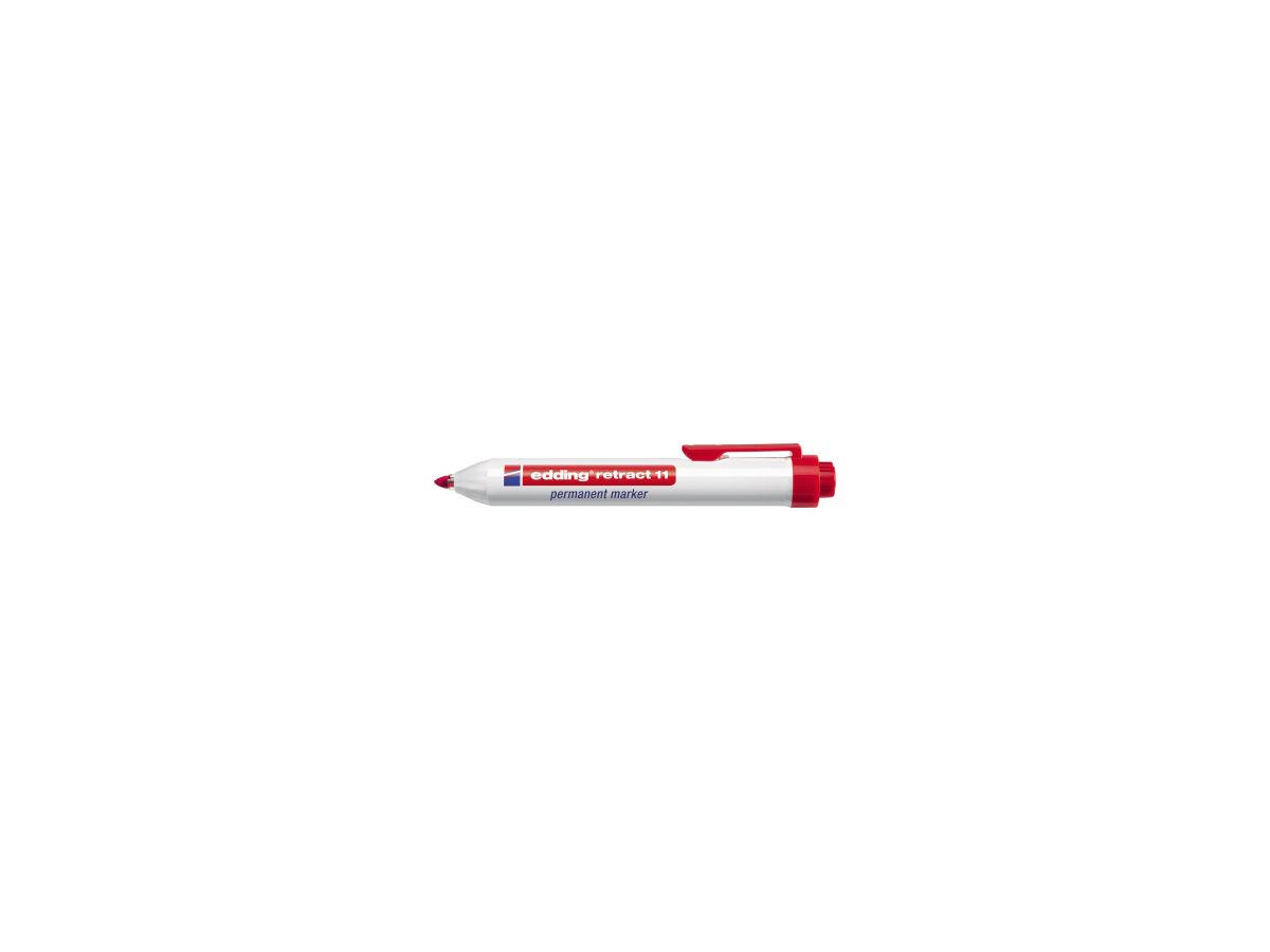 Permanent marker no. 11 red Edding