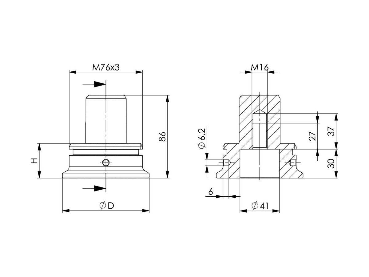 AMF Fußelement 6425FB