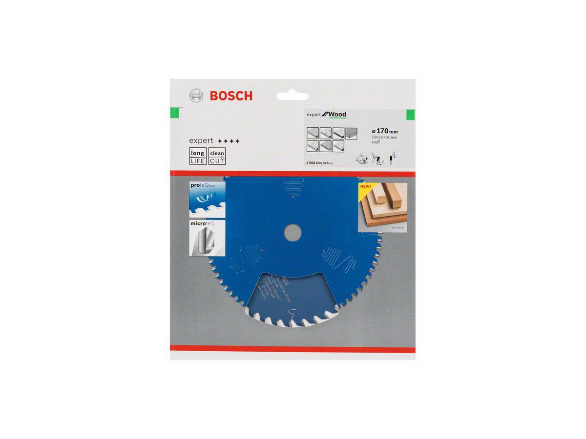 BOSCH Kreissägeblatt 170 2,6/1,6 x30 40Z