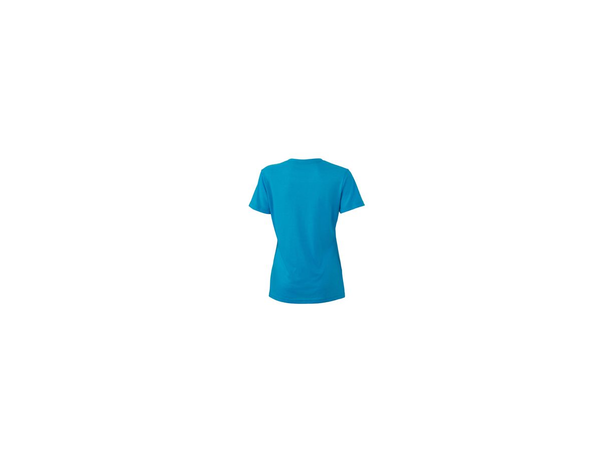 JN Ladies Heather T-Shirt JN973 65%PES/35%BW, turquoise-melange, Gr. 2XL