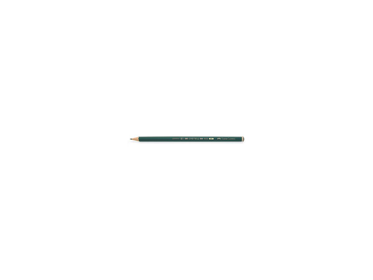 Faber-Castell Bleistift CASTELL 9000 119015 5H dunkelgrün