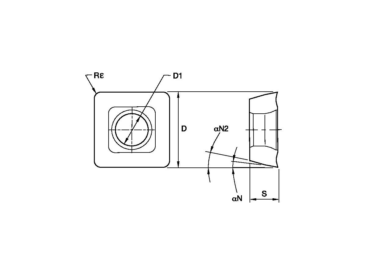 KENNAMETAL SPPX120412MDKCPK10 BEYOND WENDEPLATTE BOHREN / SENKEN