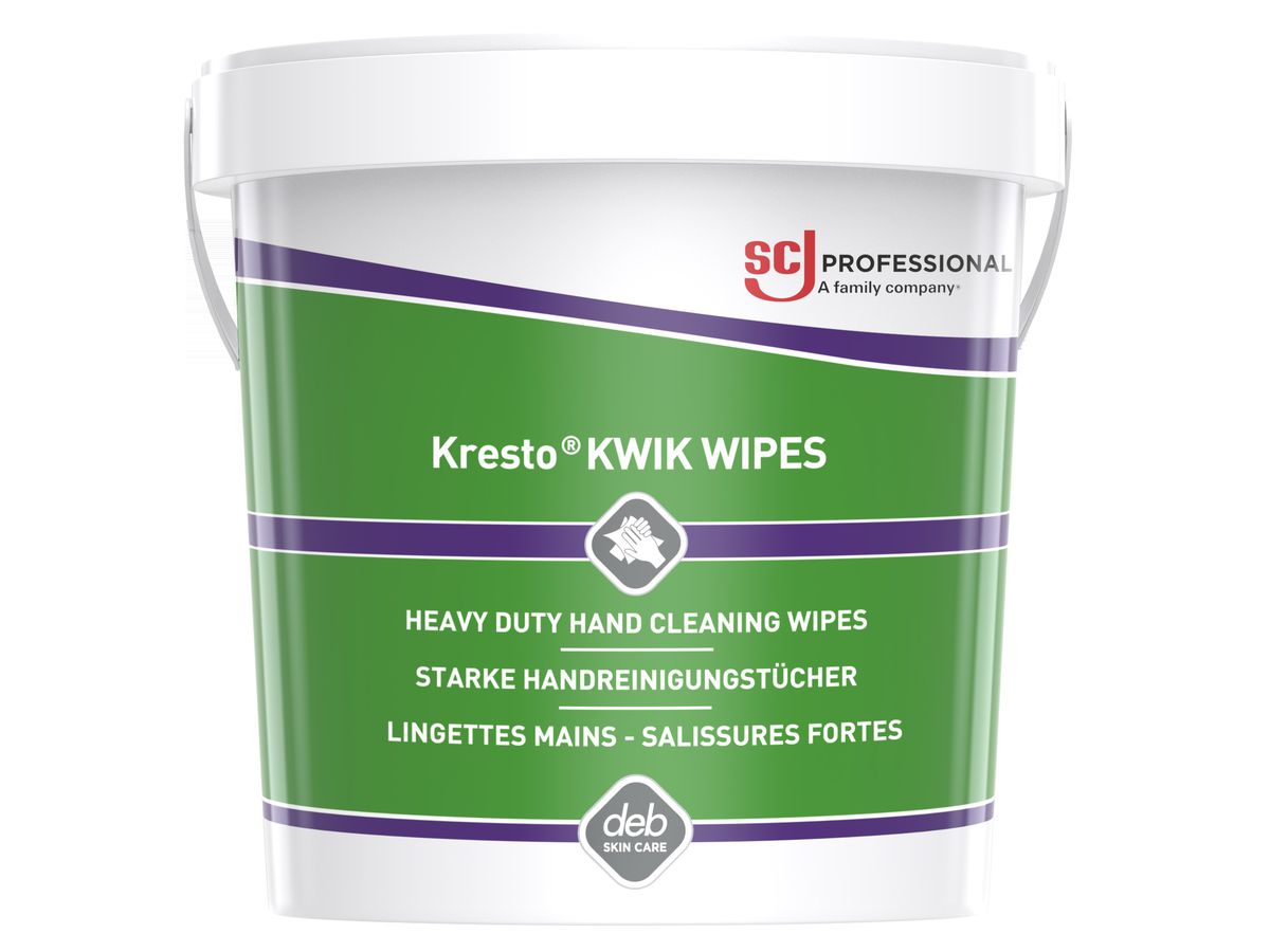 SC JOHNSON Handreinigungstücher Kresto KWIK WIPES, Eimer 70 Stk., 23122