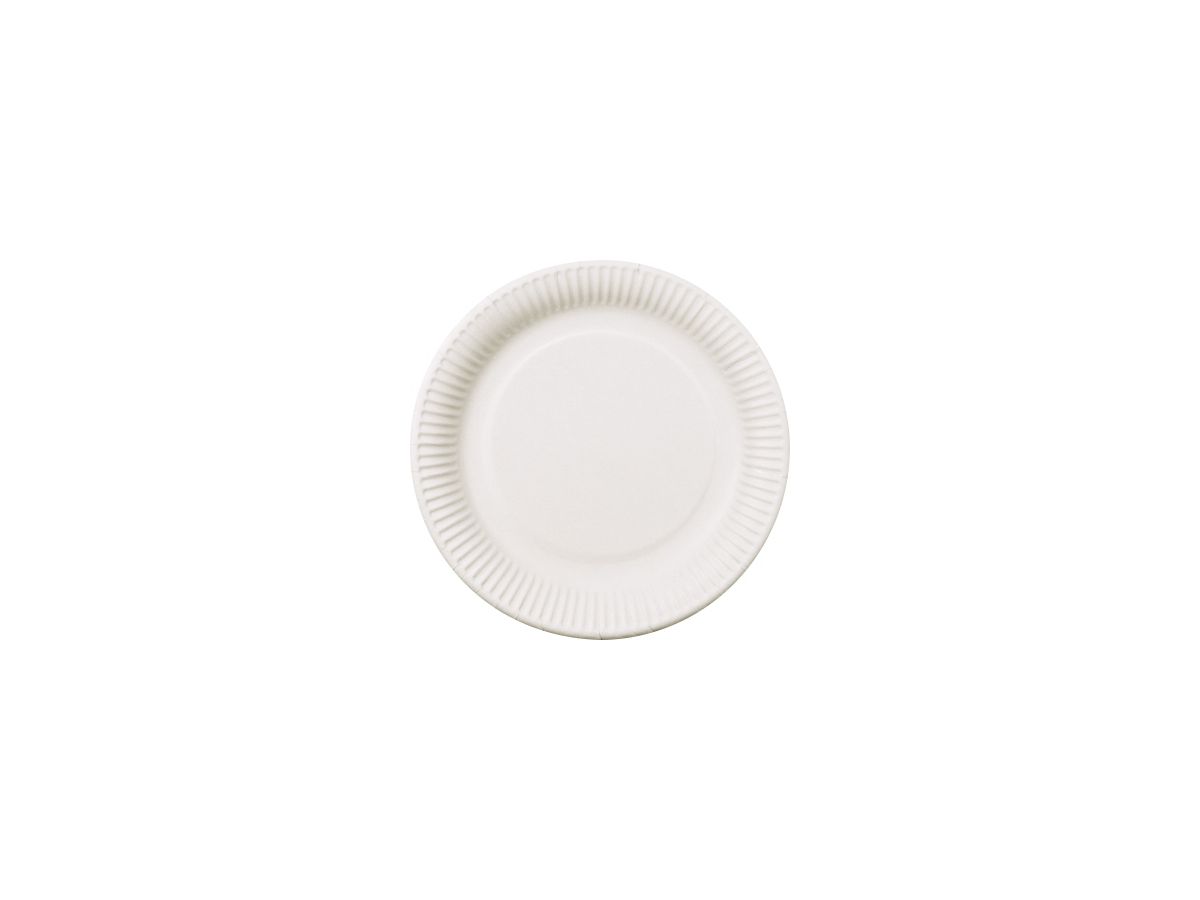 PAPSTAR Teller pure 11185 23cm rund Pappe weiß 100 St./Pack.