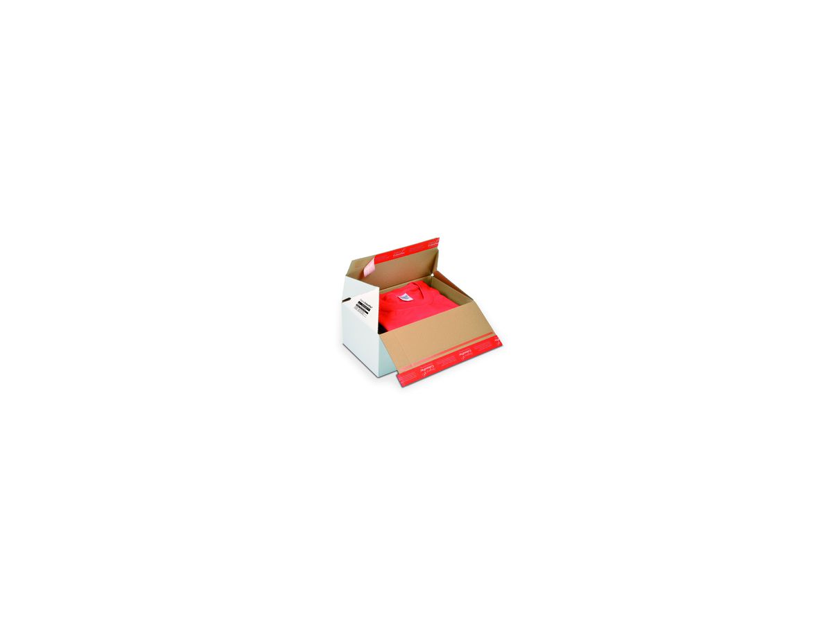 ColomPac® Premium Blitzbodenkarton CP155.255 SK-Verschluss weiß