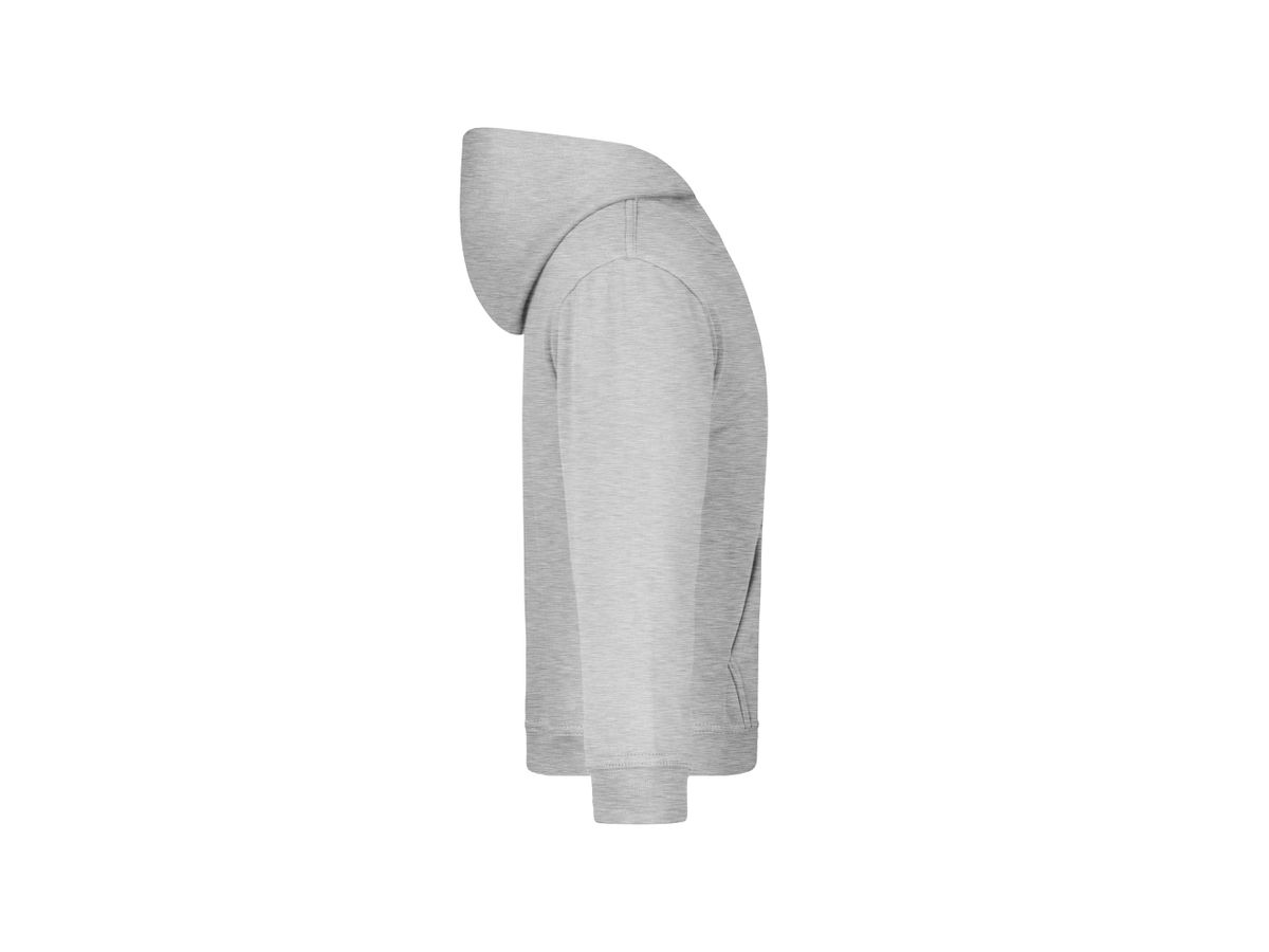 JN Hooded Sweat Junior JN047K 80%BW/20%PES, grey-heather, Größe M