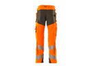 MASCOT Accel. Safe Bundhose Stretch Gr. 90C51 hi-vis or/dunkelanth 19079-511