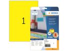 HERMA Etikett SPECIAL 4421 210x297mm gelb 20 St./Pack.