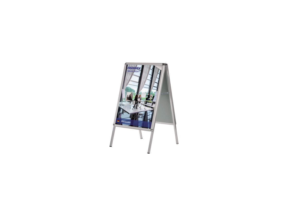 Franken Kundenstopper Standard BSA1 64x117x76cm DIN A1 Aluminium silber