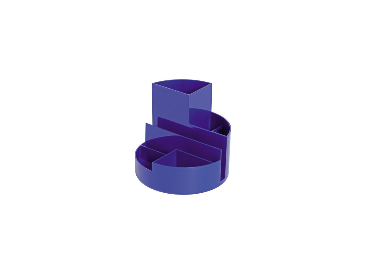 MAUL Stifteköcher 4117637 14x12,5cm rund 6Fächer Kunststoff blau