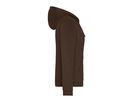 JN Promo Zip Hoody Lady JN755 80%BW/20%PES brown Gr. XL