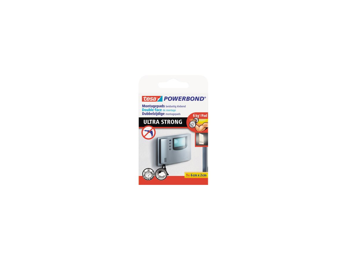 tesa Klebepad Powerbond Ultra Strong 55790-00001 9 St./Pack.