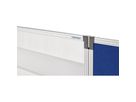 Raumteiler Textil m. T-Fuss, Filz blau 1250x1800x500mm