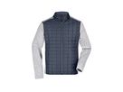 JN Men's Knitted Hybrid Jacket JN742 light-melange/anthracite-melange Gr. S