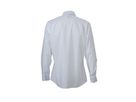 JN Mens Plain Shirt JN619 100% BW, white/royal-white, Größe S