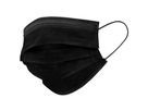 Face mask 3-layer 17,5x9,5 cm, black CE with earloops, Type II R