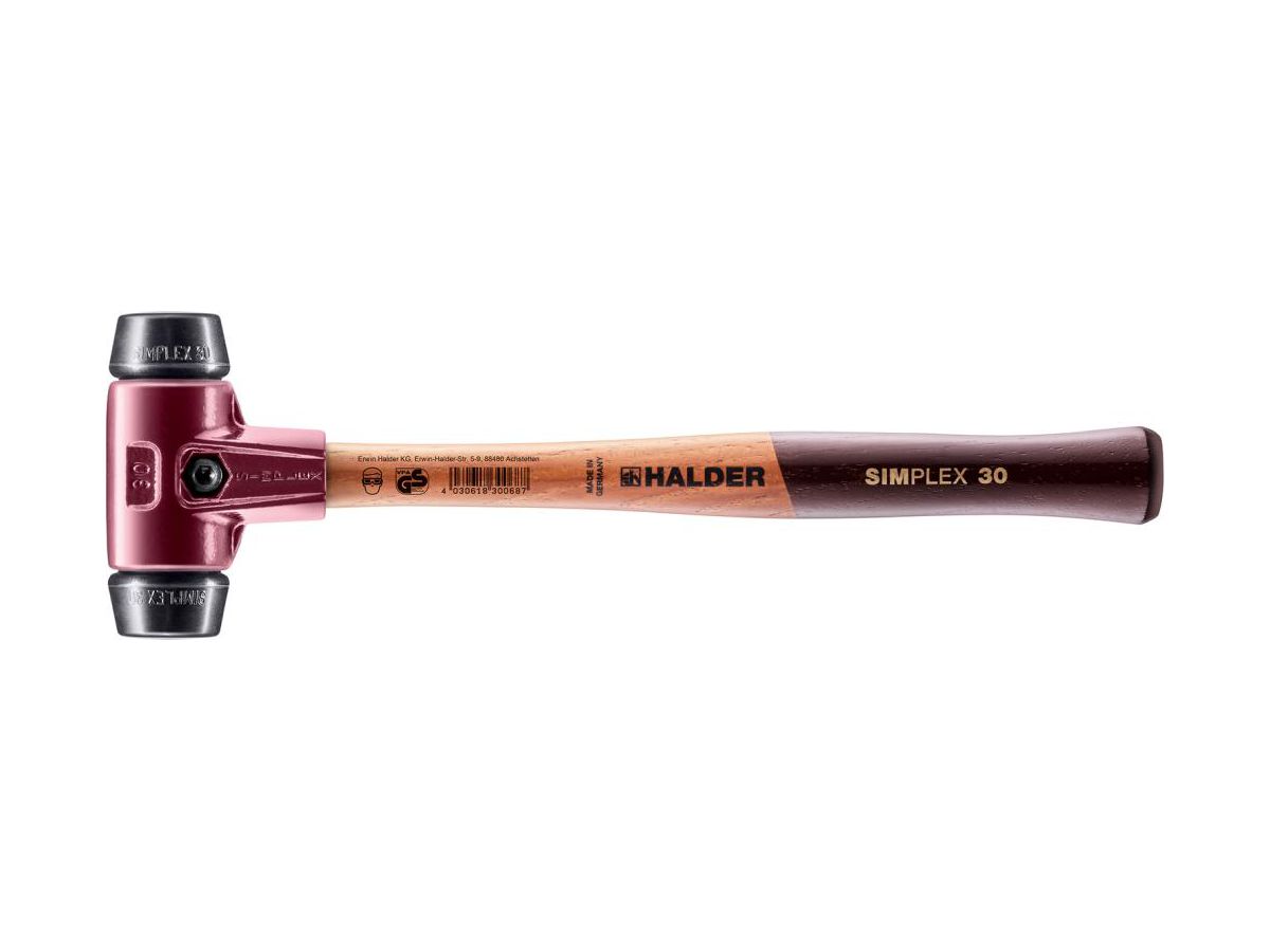 Mallet mallet SIMPLEX 30mm rubber Halder