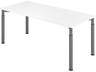Schreibtisch 4-Fuß 1800x800 mm Weiß
