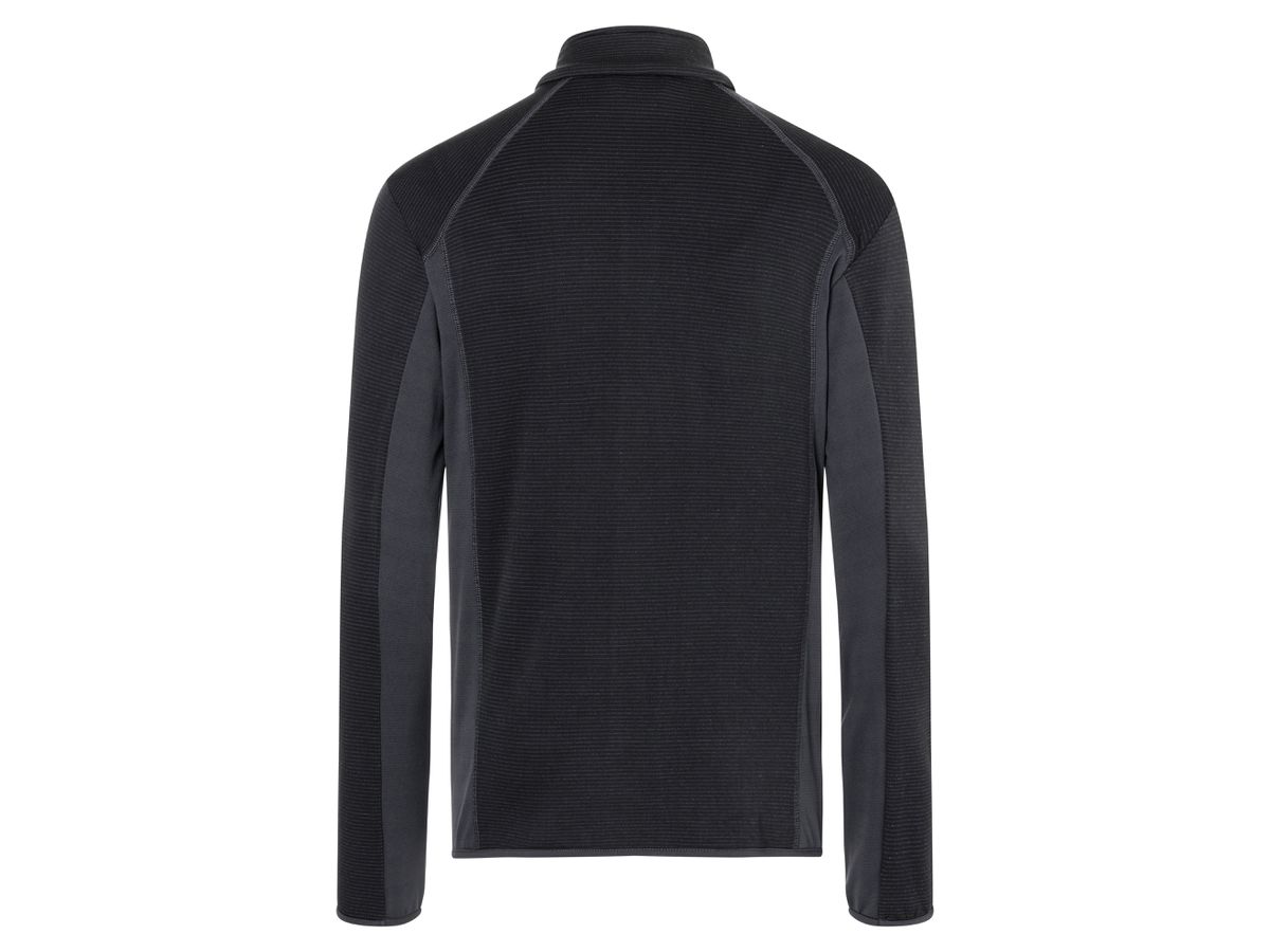 JN Mens Fleece Jacket JN784 92% Poly 2% Elasthan black/carbon Gr. L