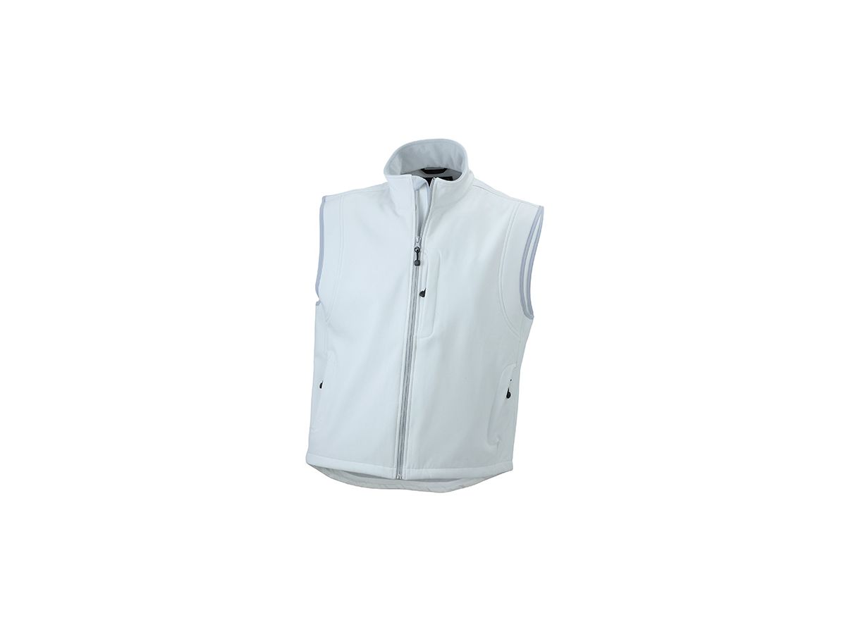 JN Mens Softshell Vest JN136 95%PES/5%EL, off-white, Größe 3XL