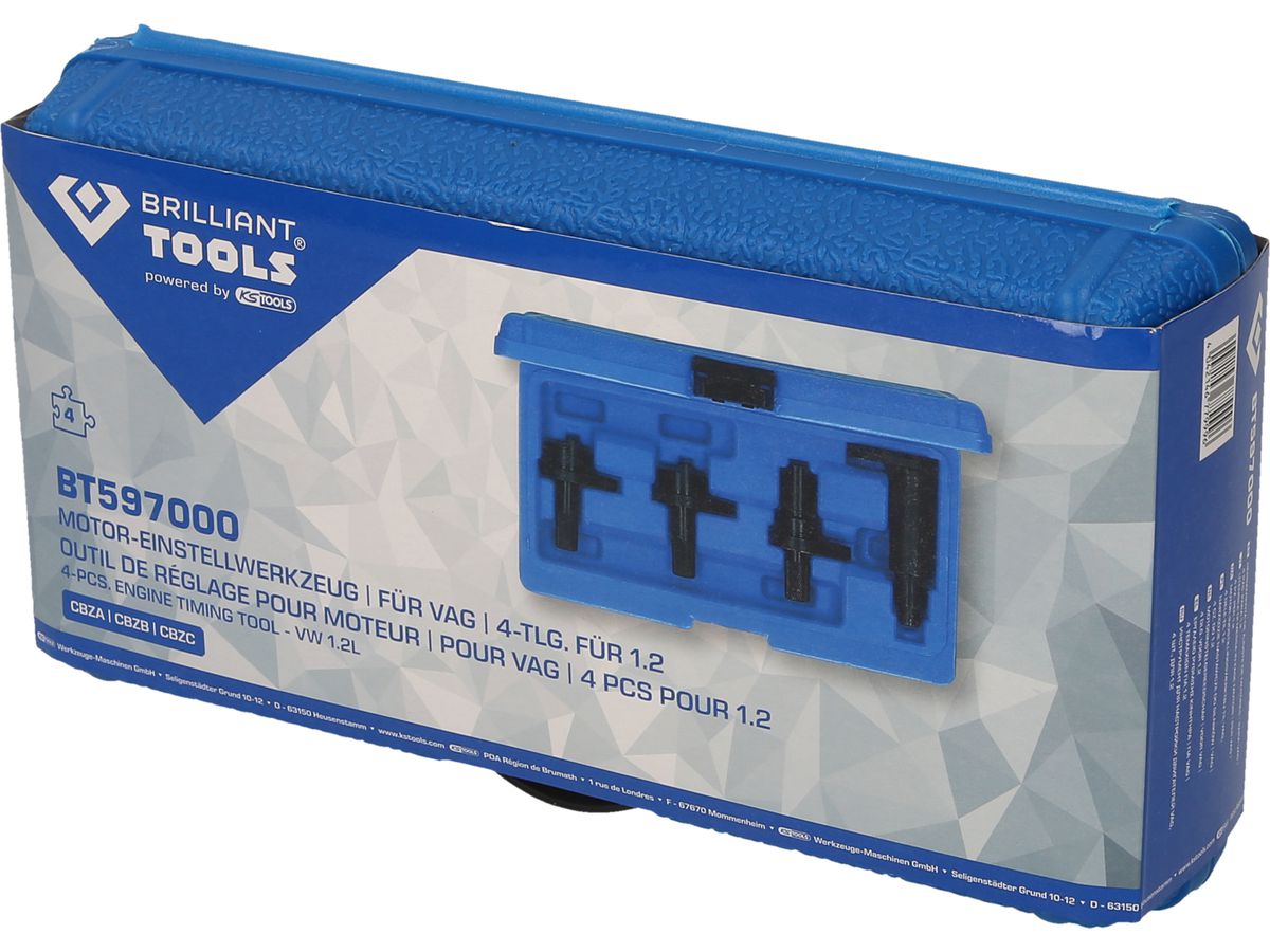 BRILLIANT TOOLS Motor-Einstellwerkzeug, für VAG, 4-tlg. für 1.2
