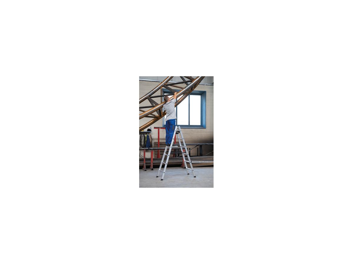Stehleiter alu 2x8 Sprossen