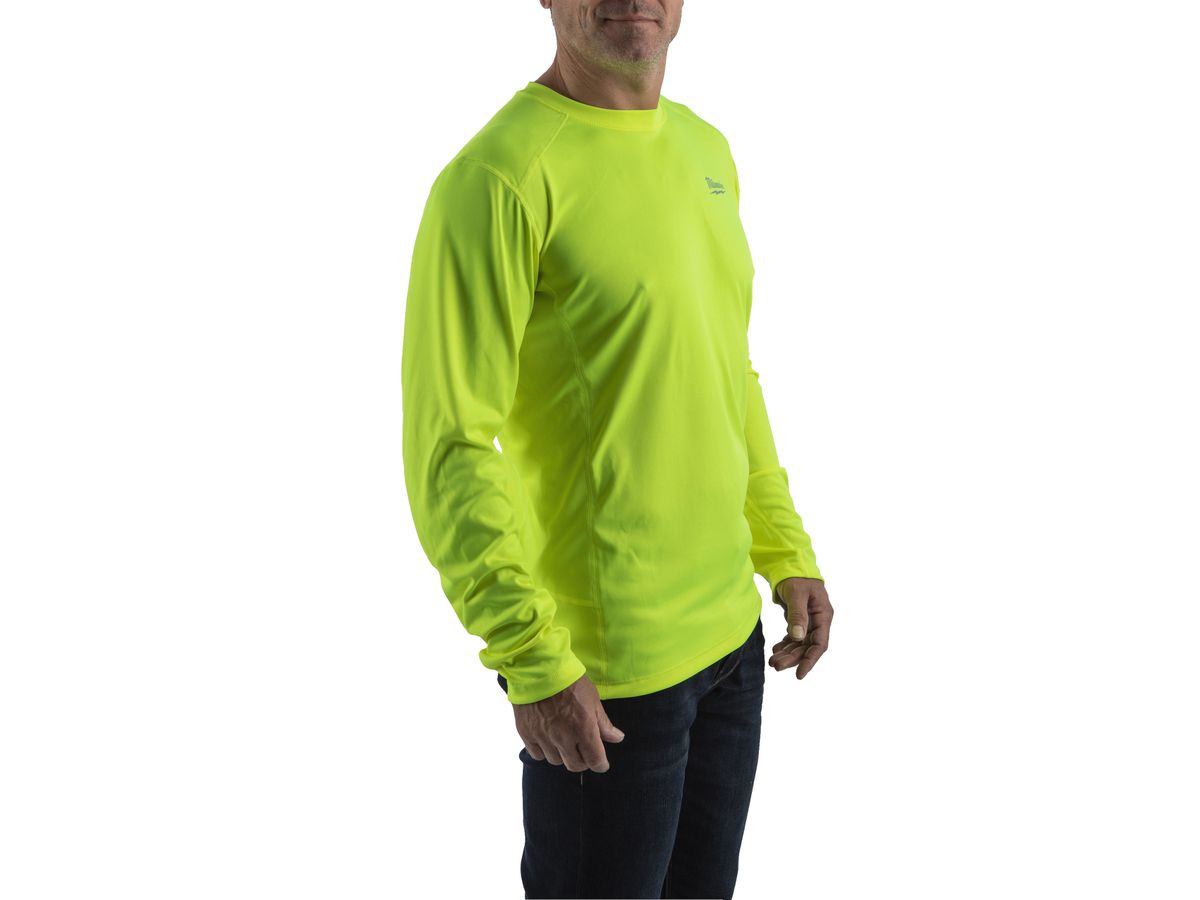 MILWAUKEE Funktions-Langarm-Shirt WWLSYL-XXL gelb mit UV-Schutz