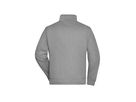 JN Workwear Sweat Jacket JN836 70%BW/30%PES, grey-heather, Größe 5XL