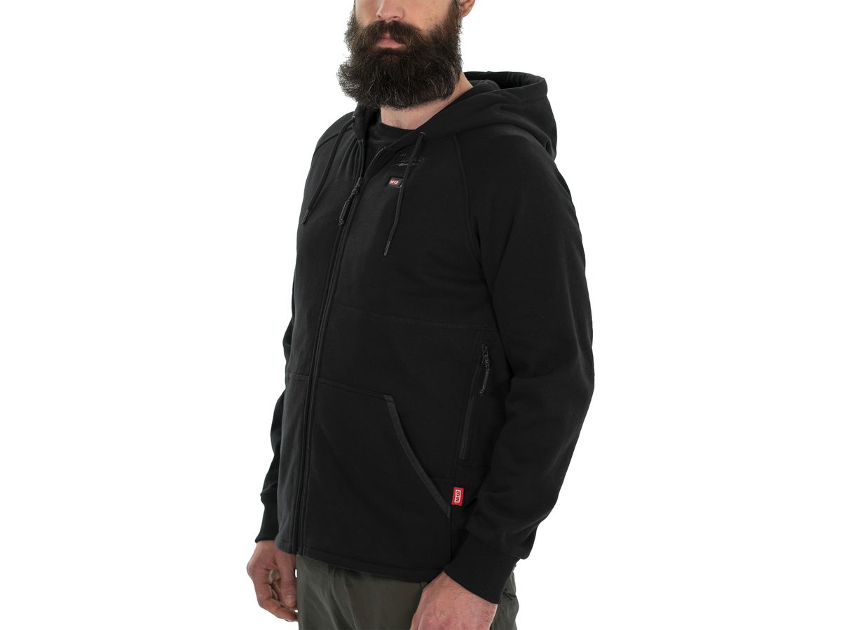 MILWAUKEE Akku-Thermo-Kapuzenpullover Herren M12HHBL4-0, schwarz XL