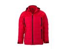 JN Mens Outdoor Hybrid Jacket JN1050 95%PES/5%EL, red, Größe 2XL