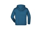JN Hooded Sweat Junior JN047K 80%BW/20%PES, petrol, Größe XS