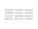 trodat Wortbandstempel Classic 1117 20442 8x7x2cm silber/lichtgrau/rot