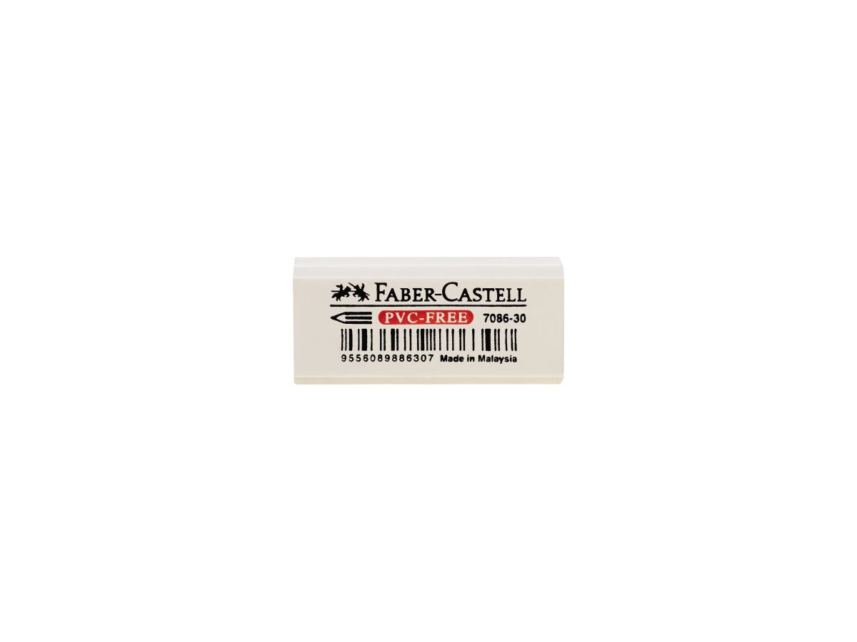 Faber-Castell Radierer 7086-30 188730 18x12x41mm Kunststoff weiß