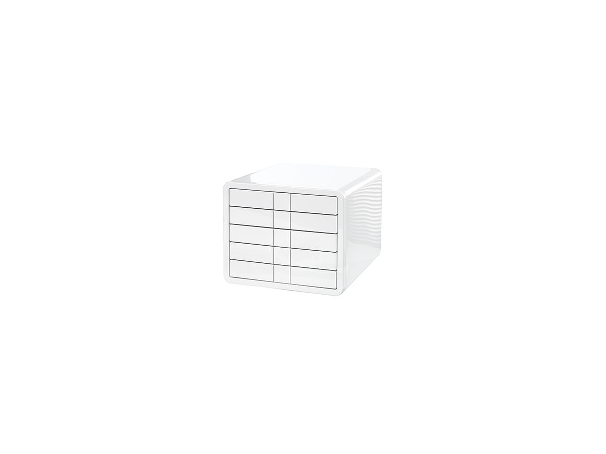 HAN Schubladenbox i-Box 1551-12 DIN C4 5Schubfächer weiß